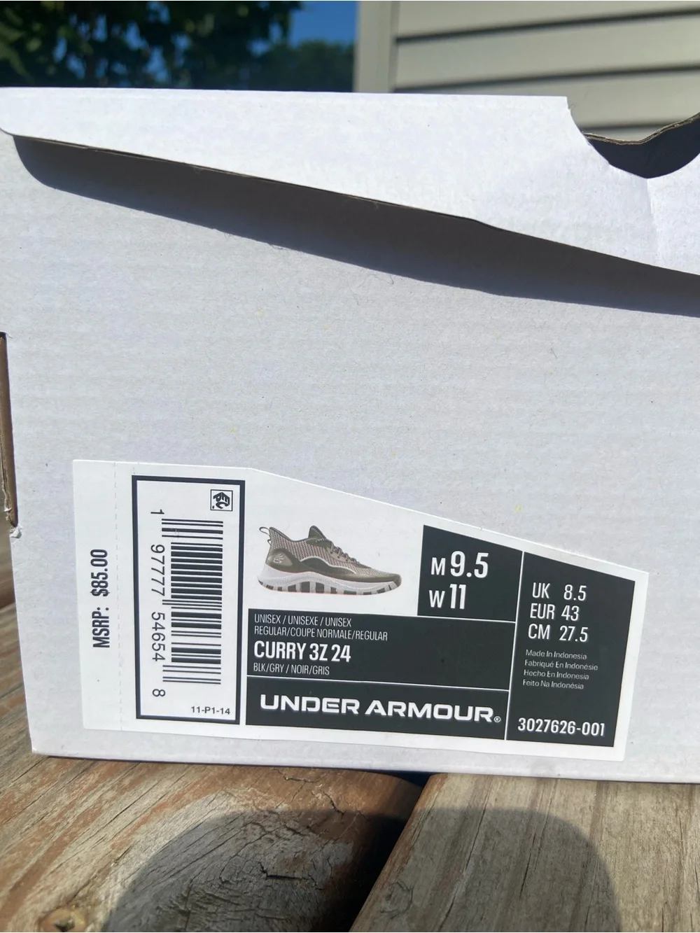 Under Armour Black and Grey Men's Basketball Sneakers